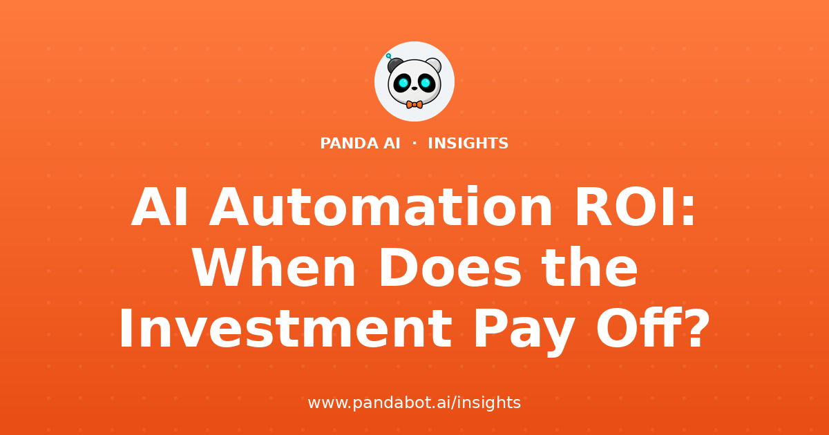 AI Automation ROI: When Does the Investment Pay Off?