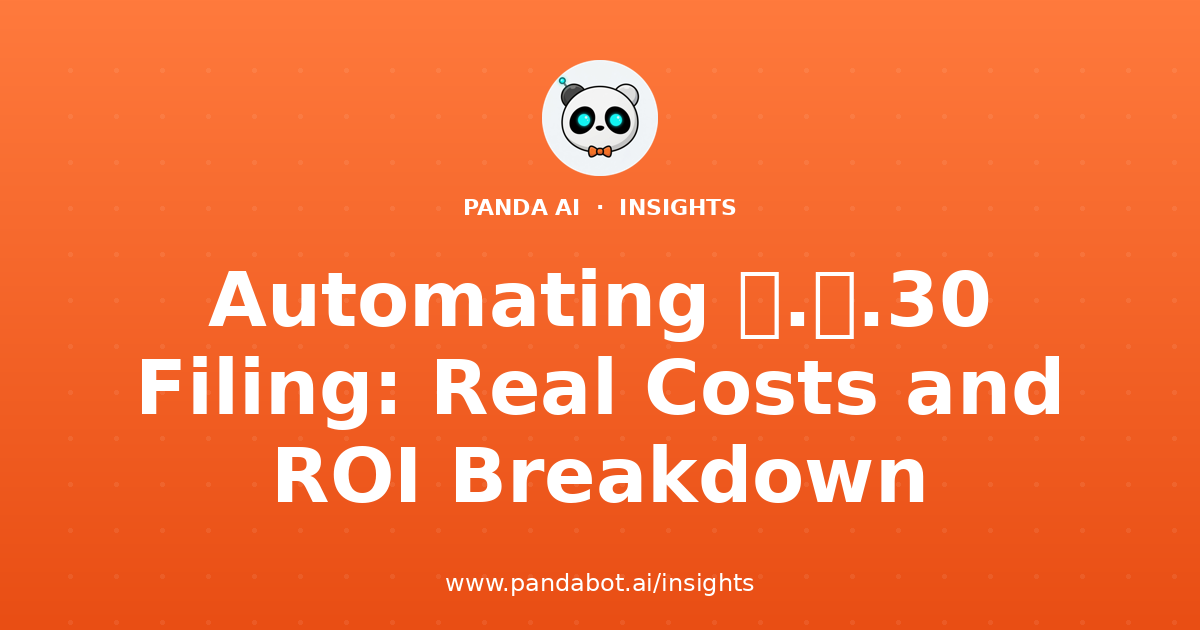 Automating ภ.พ.30 Filing: Real Costs and ROI Breakdown
