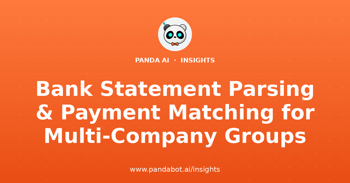 Bank Statement Parsing & Payment Matching for Multi-Company Groups