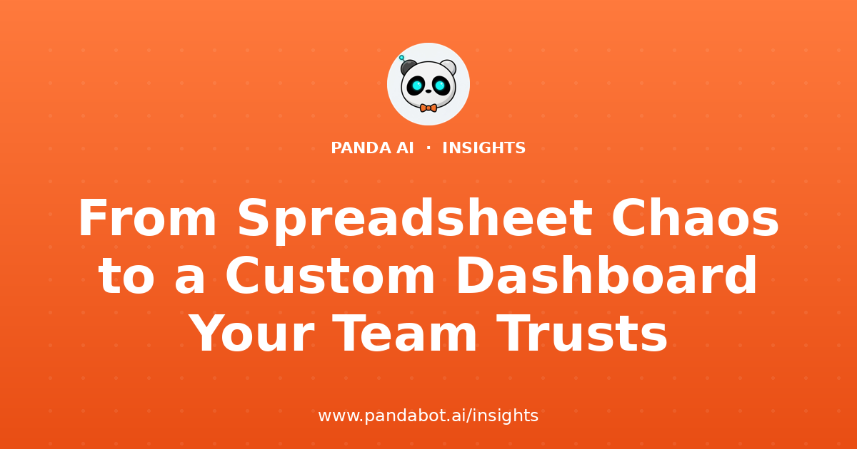 From Spreadsheet Chaos to a Custom Dashboard Your Team Trusts