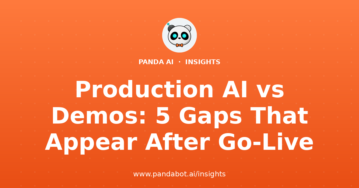 Production AI vs Demos: 5 Gaps That Appear After Go-Live